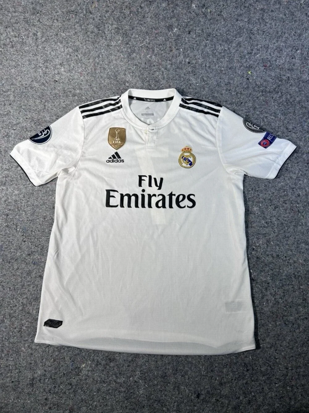 Adidas Real Madrid 2018/19 Home Jersey Ronaldo #7 Climachill UCL Size XL
